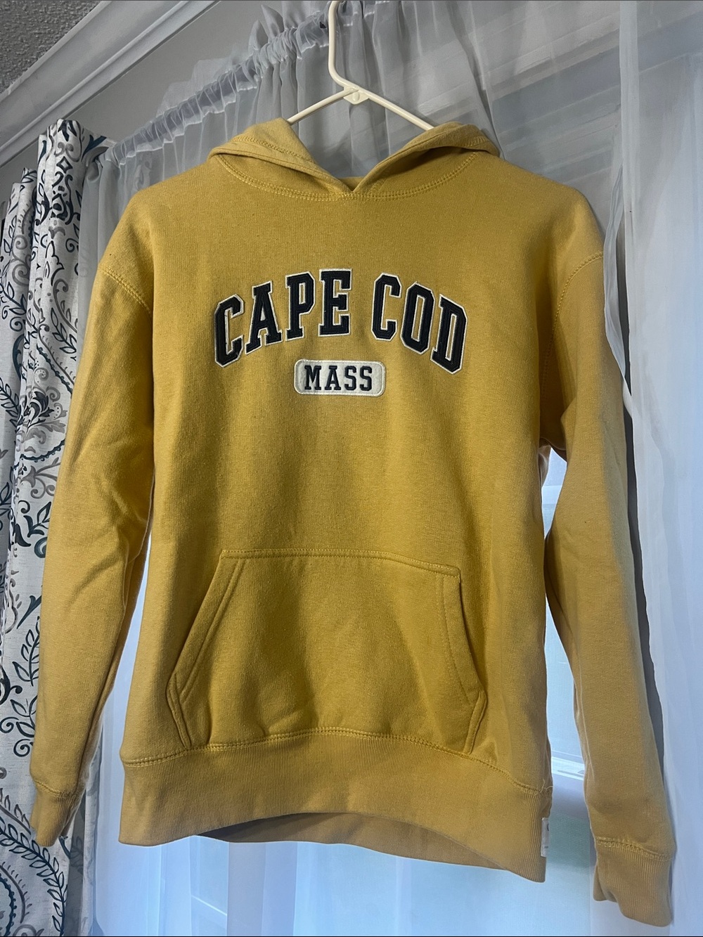 Cape Cod Mass Kids Hoodie - Mustard Yellow